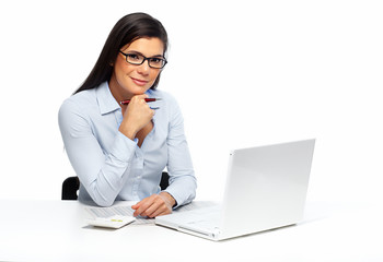 Aufkleber - Beautiful business woman.