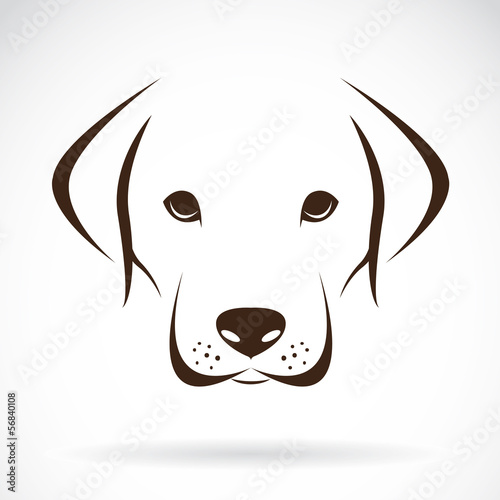 Obraz na płótnie canvas trzyczęściowy "tryptyk" Grafika wektorowa psa labrador