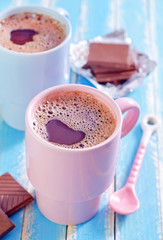 Poster - cocoa drink with chocolate