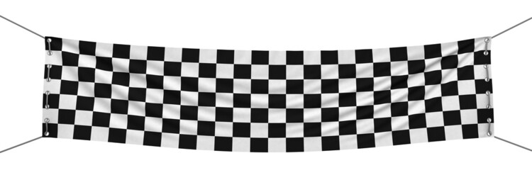 Wall Mural - Checkered Banner (clipping path included)