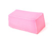 Pink soap isolated on white