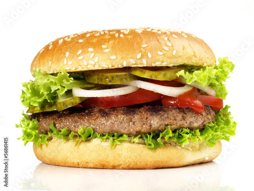 Nowoczesny obraz na płótnie Hamburger