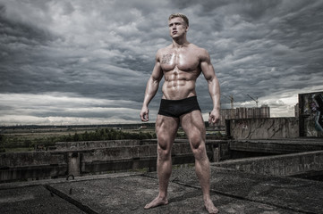 male bodybuilder