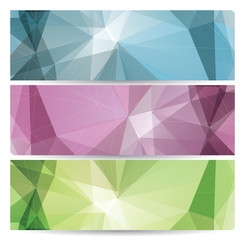 Wall Mural - abstract geometric banners (headers)