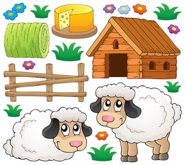 Canvas Print - Sheep theme collection 1