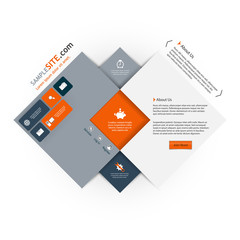Wall Mural - abstract vector website template design