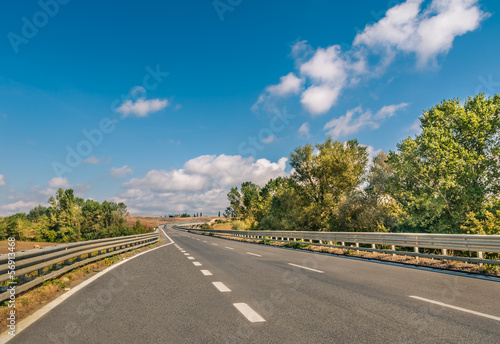 Board z aluminiowym obramowaniem Autostrada na wsi - Toskania, Włochy