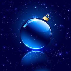 Blue christmas ball