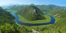 Amazing View Of Rijeka Crnojevica. Skadar Lake National Park