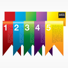 Wall Mural - Vertical Ribbon Banners Vector. EPS10