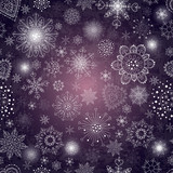 Fototapeta  - abstract background with snowflake illustration