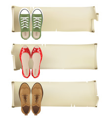 Wall Mural - Shoes banners