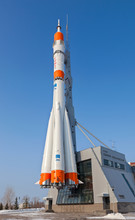 Real "Soyuz" Type Rocket As Monument