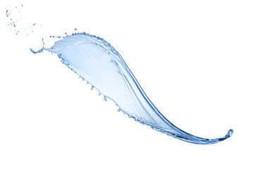 Wall Mural - water splash isolated on white