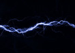 canvas print picture - Blue fantasy lightning