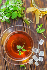 Poster - Tea with mint and honey