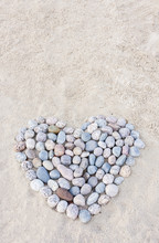 Heart Made Of Round Stones