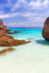 Wall Mural - Paradise lagoon of Similan islands in Thailand