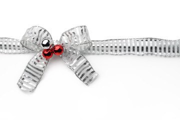 Poster - Silver ribbon bow