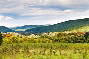 Sticker - panorama of caucasian mountains