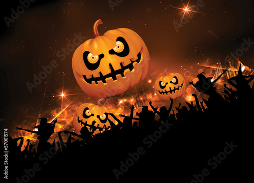 Fotoboard na płycie Impreza halloween'owa