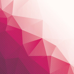 Wall Mural - abstract pink triangle background with dots