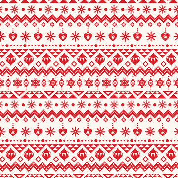 Fototapete -  - Christmas seamless pattern
