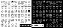 Icon Set Of Laundry Symbols