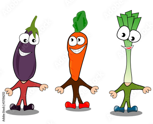 Legumes Rigolos Vecteur Stock Adobe Stock