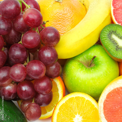 Naklejka na szybę fresh fruits and vegetables