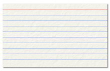 Old Index Card Isolated On A White Background.