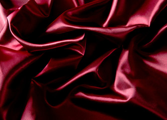 Wall Mural - Red luxury satin