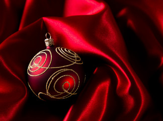 Wall Mural - Red luxury satin