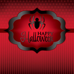 Spider Halloween card in vector format.