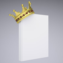 A White Book And Gold Crown