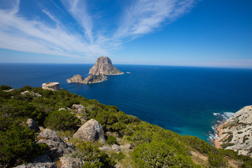 Wall Mural - Ibiza Es Vedra view from Torre des Savinar Tower