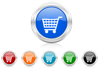 Aufkleber - cart icon vector set