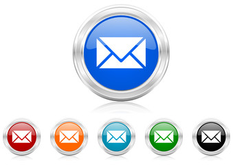 Poster - mail icon vector set