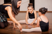 Dance Students And Teacher In Class