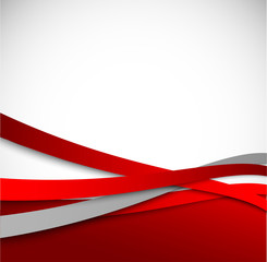 Poster - Abstract red background