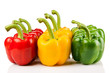 red, yellow, green pepper