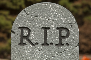 R.I.P grave stone