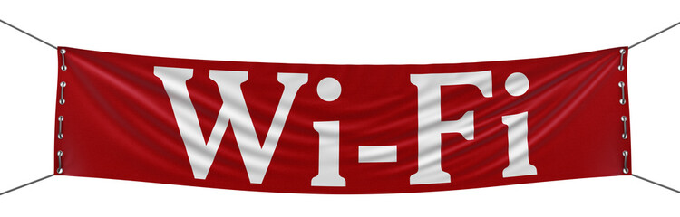 Wall Mural - Wi-Fi Banner (clipping path included)