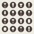 Alcohol glass  icons