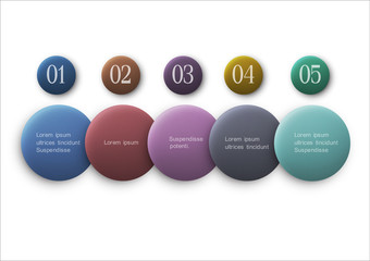 Wall Mural - vector buttons options - infographics design