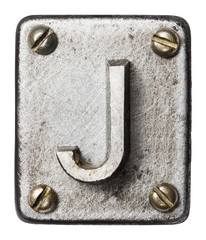 Canvas Print - Metal letter