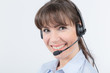 © StudioLaMagica - Sympathische Frau mit Headset
