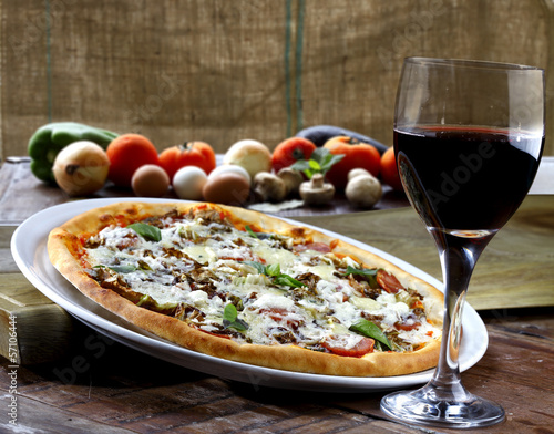 Board z aluminiowym obramowaniem Pizza