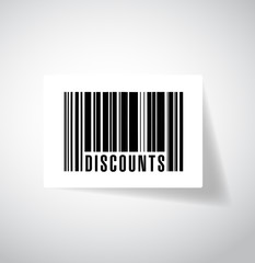 discounts barcode upc code illustration design