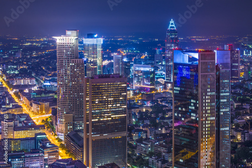 Board z aluminiowym obramowaniem Frankfurt Niemcy cityscape